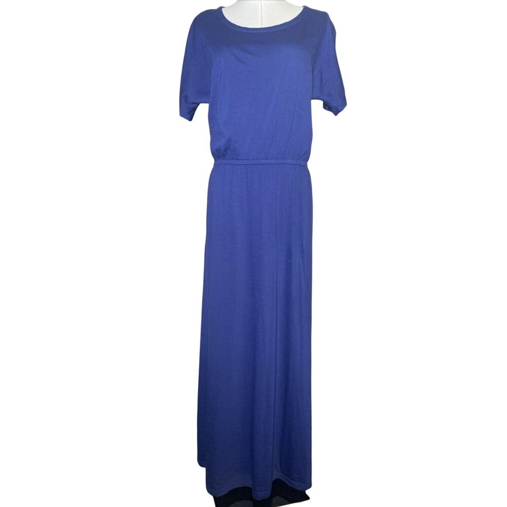 Wool& Wooland Marin Maxi Dress Merino Wool Blend Lightweight Pockets
